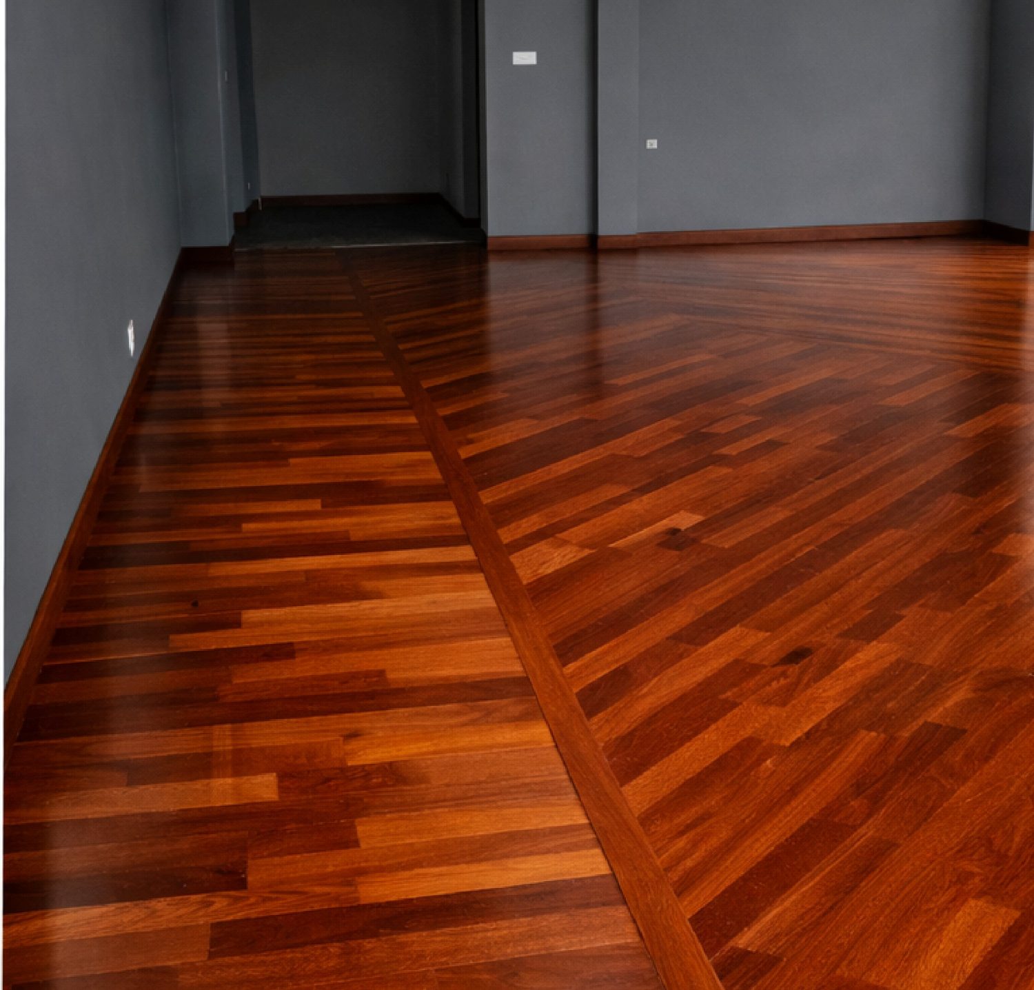 Timber flooring and skirting